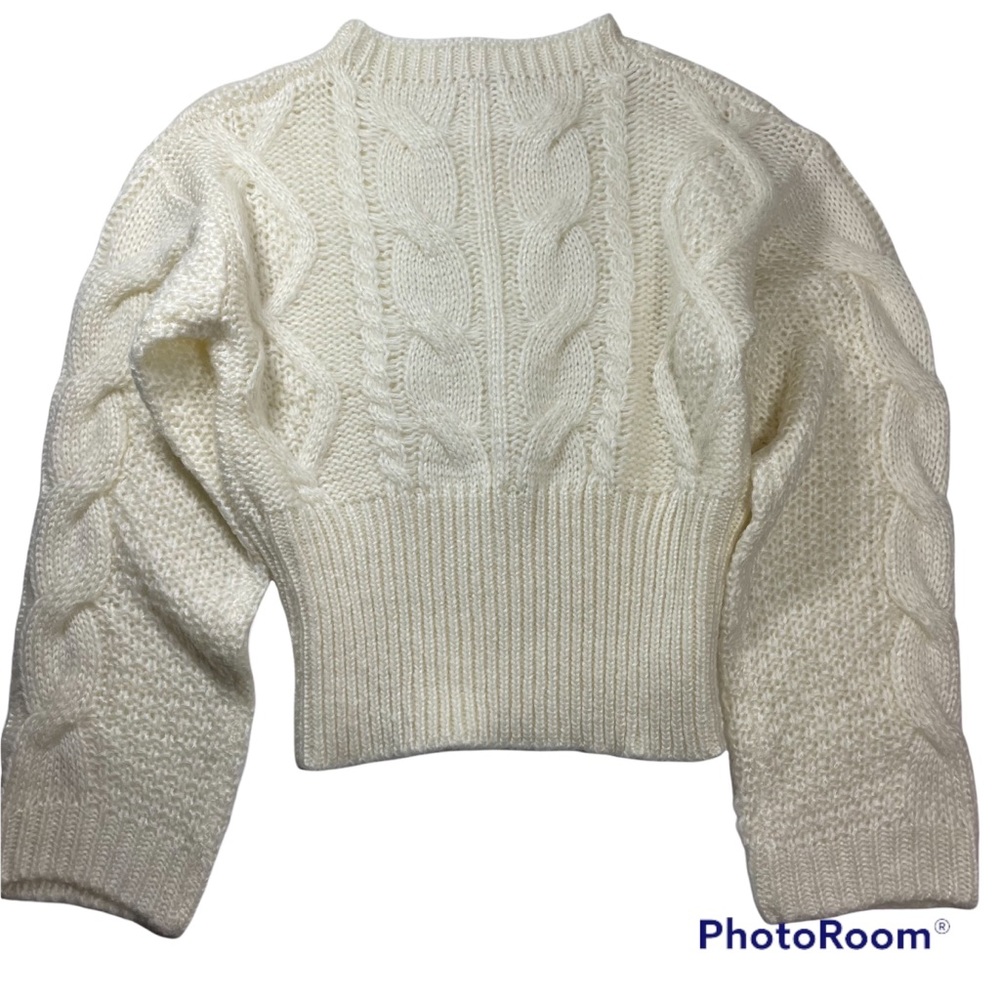 NWT Anthropologie cable knit sweater Size S - Picture 7 of 7